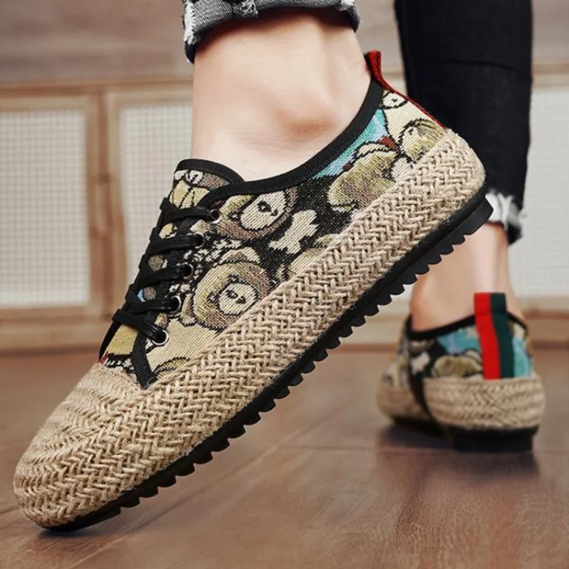 

Эспадрильи, мужская обувь, модные красивые кроссовки на плоской подошве, дышащие, размер 45, элегантная повседневная обувь для мужчин, официальная обувь в корейском стиле 44