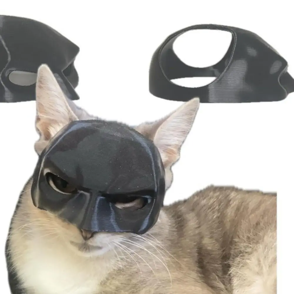 Gift Black Bat Cat Avenger Mask Cute Matte Bat Mask Cool Superhero Pet Toys For Cats And Dogs