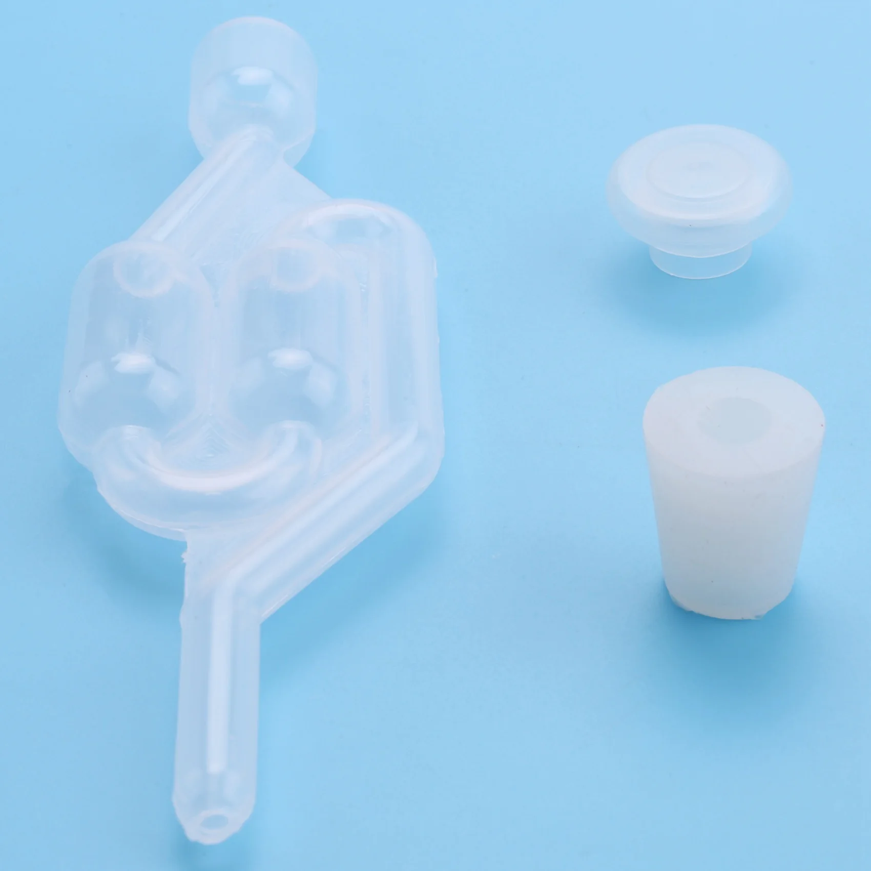 

Шлюз для брожения F-F, воздушный шлюз для пивоварения, шлюз для вина, пивной шлюз с резиновыми заглушками для шлюза, воздушный шлюз с двумя пузырьками