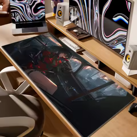 Arknights Texas Kawaii Mouse Pad Laptop Anime Girl Gamer Keyboard Mousepad Office PC Gaming Accessories Desk Mat 900x400 Carpet