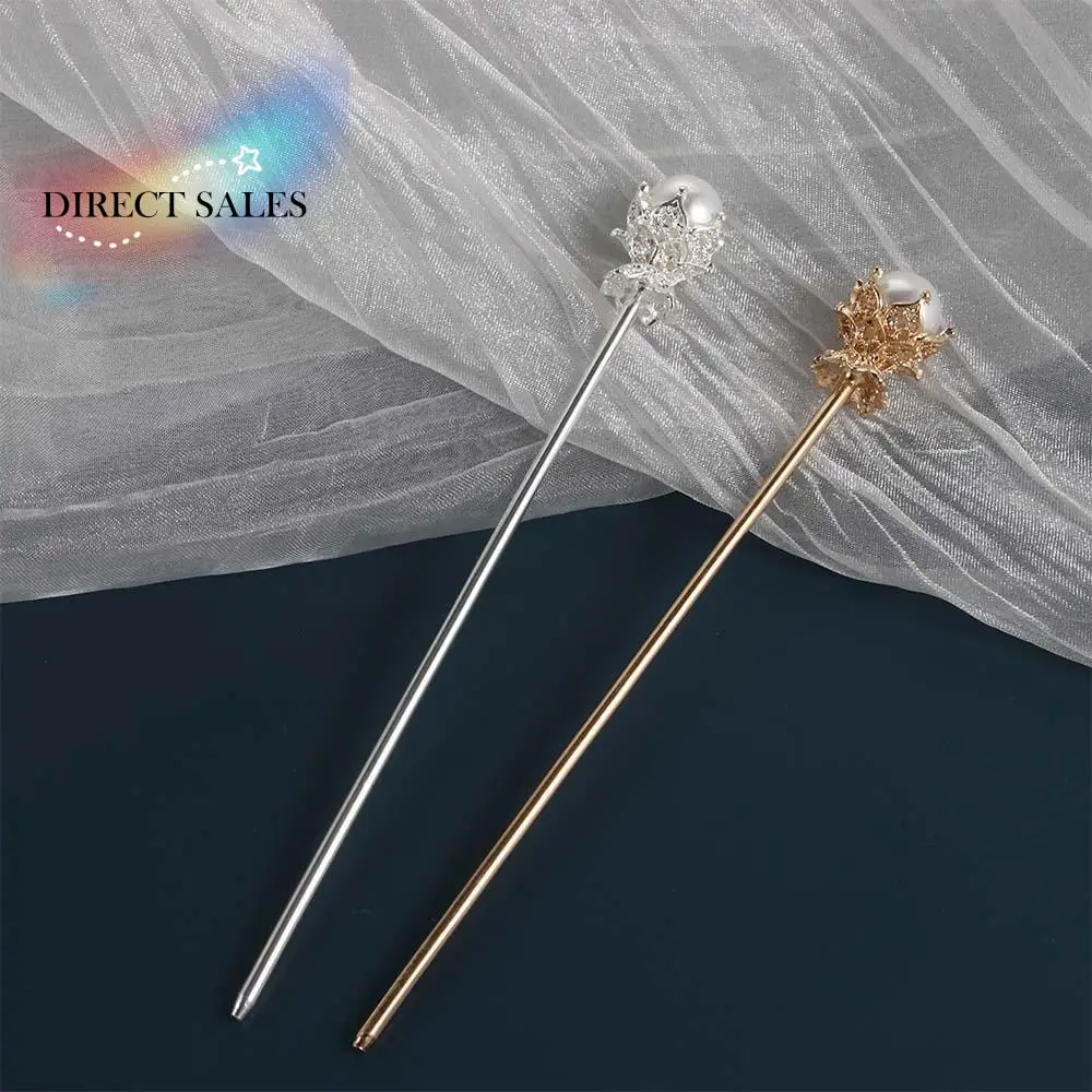 

Elegant Fashion Gold Silver Color Vintage Chinese Style Metal Hair Accessories Hair Clip Hair Sticks Hairpin