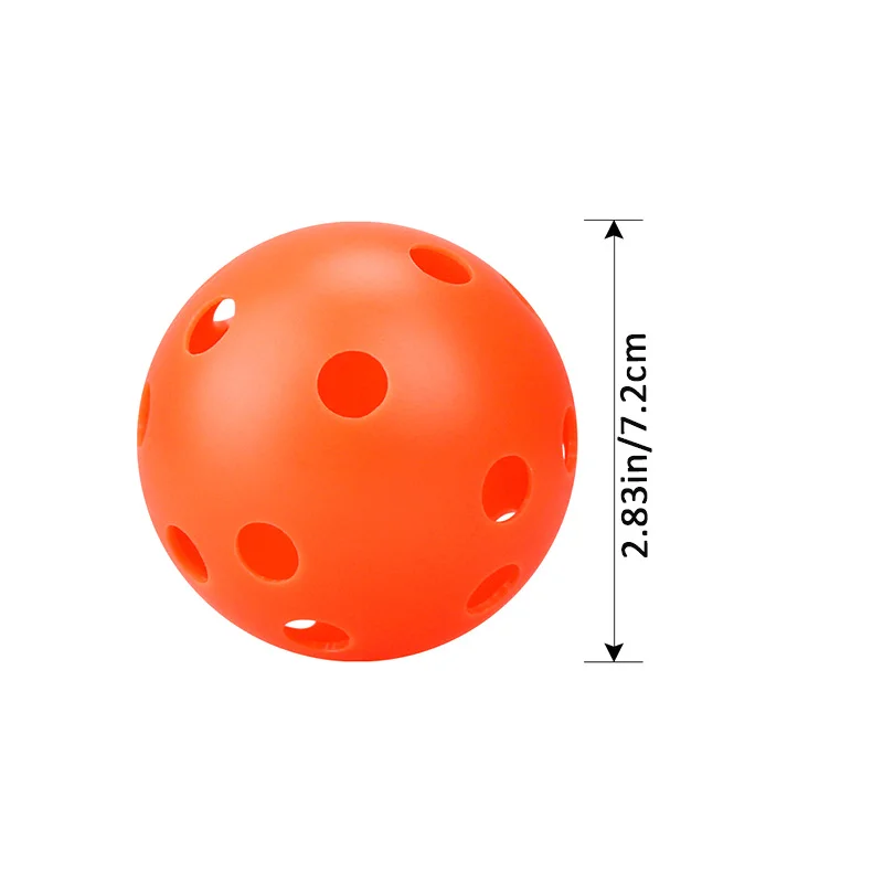 72MM 26 Holes Floorball Stick Ball PE Plastic For Field Hockey Training Street Outdoor Sport Practice Ice Hockey Puck Equipment.