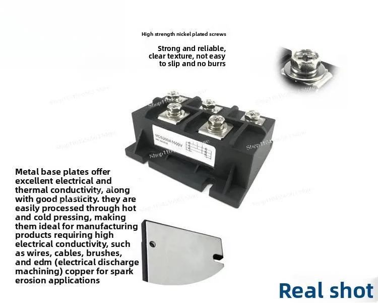 Three Phase Rectifier Bridge Module MDS200A1600V MDS250A MDS300A with Heat Sink