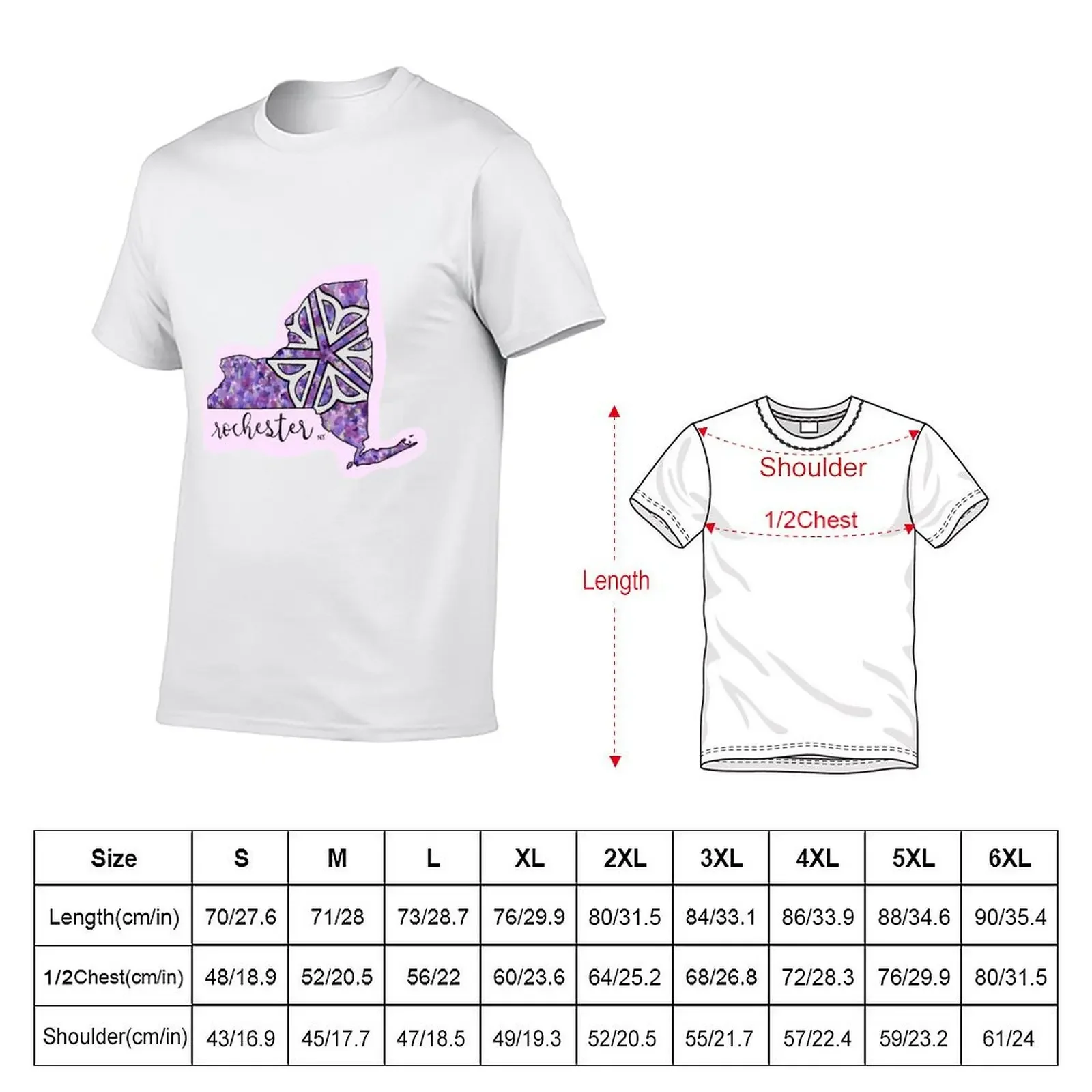 Rochester LILAC T-Shirt cheap stuff summer clothes oversizeds vintage graphic tee t shirts men