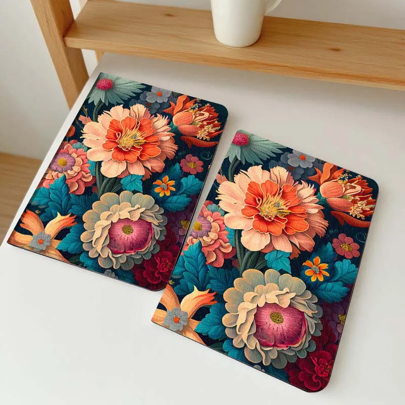 

Vibrant Floral Dark Background Case For Vivo IQOO Pad2 Pad3 Pad5 Air SE Pro 12.1 12.3 13 11.5 11 inch Tablet