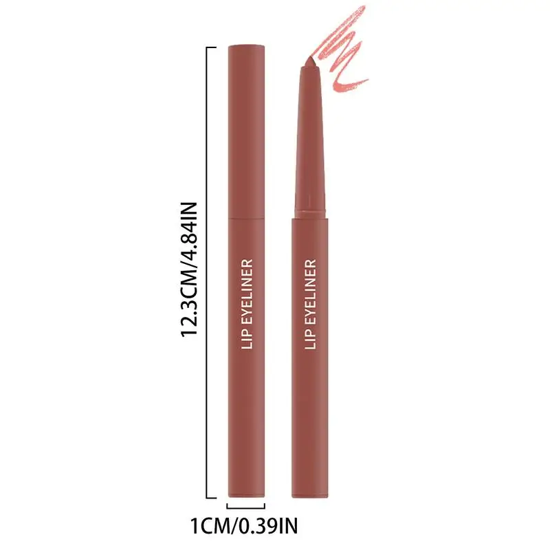 Matte Lipliner Waterdichte Make-Up Vrouwen Vlekvrije Cosmetica Draagbare Lipliner Potlood Langdurige Valentijnsdag Lipliner