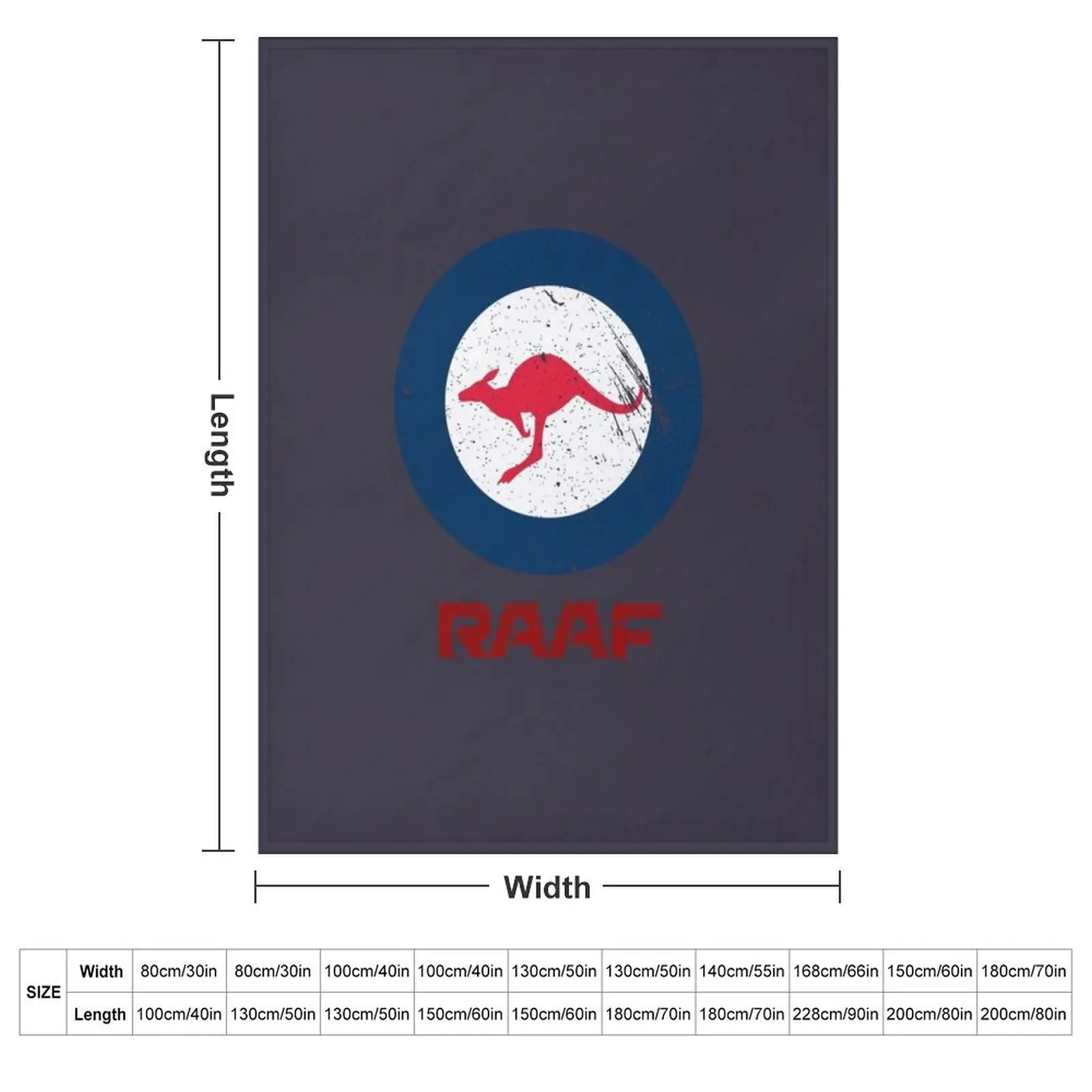 Royal Australian Air Force Throw Blanket Heavy Vintage warm winter Soft Blankets