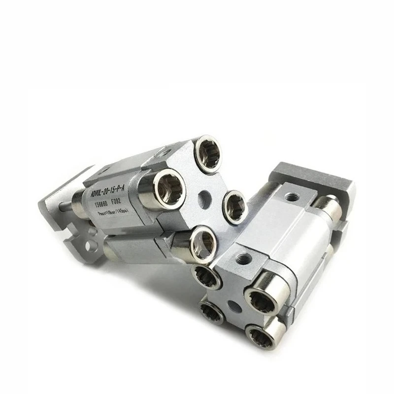 ADVUL-12 16 20 25 32 40 50 63 80-5 10 15 20 25 30 35 40 50 75 100 125 150 175 200-P-A FSQD Compact cylinders ADVUL Series
