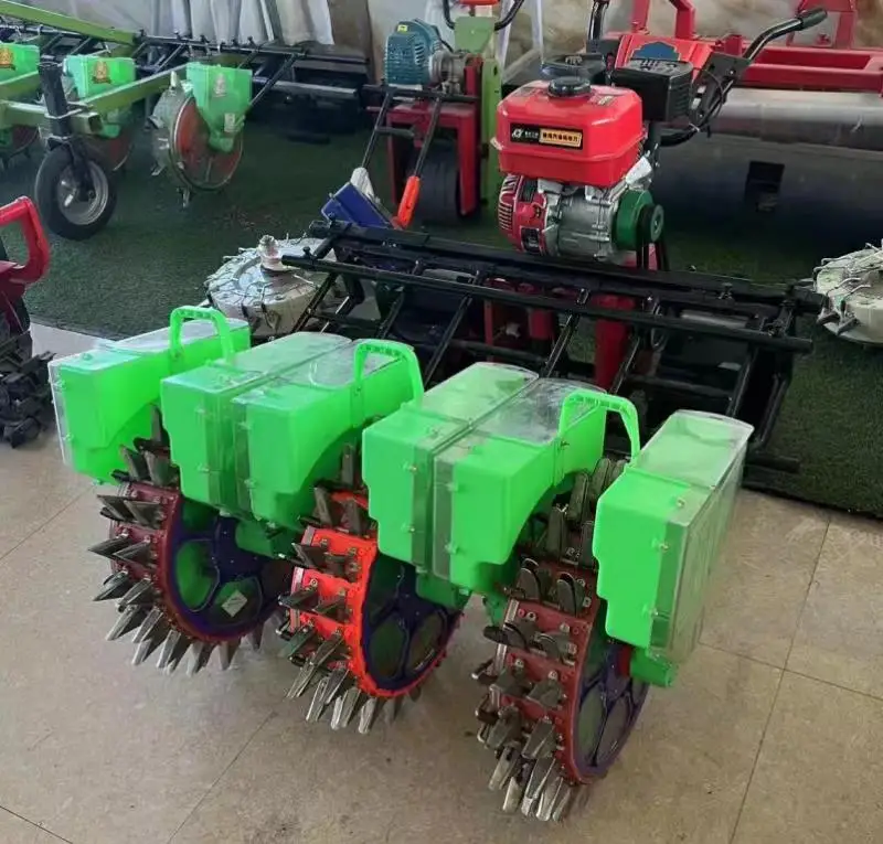 New Hand-Push Self-Propelled Corn Soybean Peanut Planter Seeder Gasoline 2/3 Rows Planter Multi-Planting Seeders on Sale