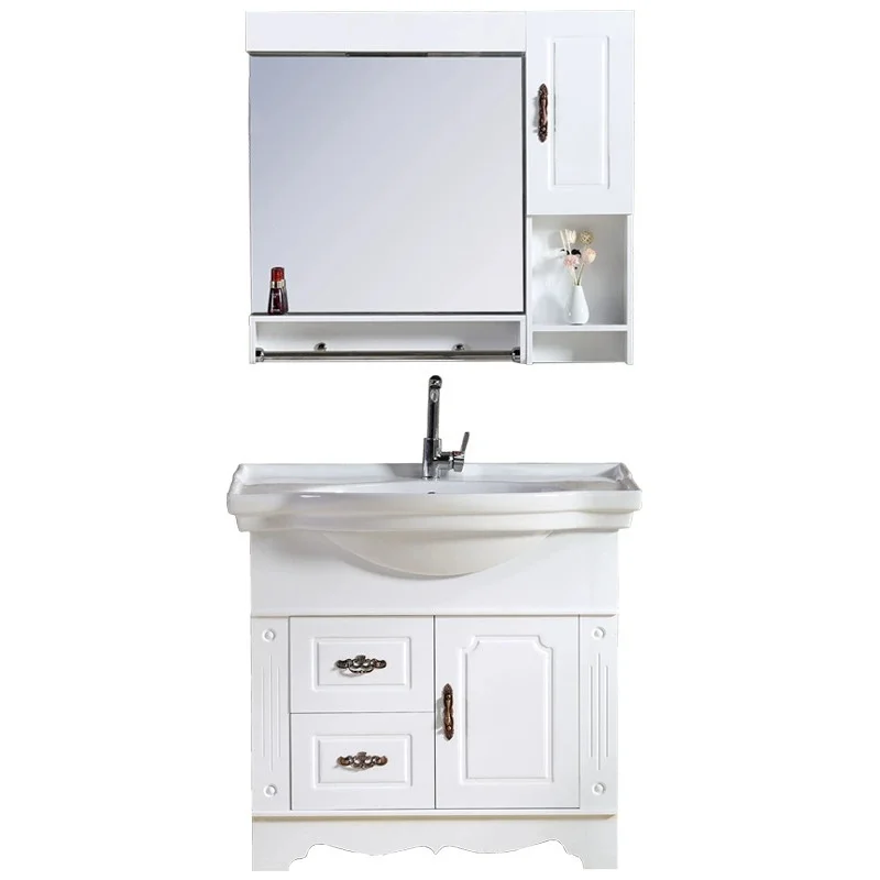 el-Custom Modern Hand Art Wooden Bathroom Cabinets with Lavabo De Ceramic Bassin Ceramique Waterproof Wash Basin for Hotels*