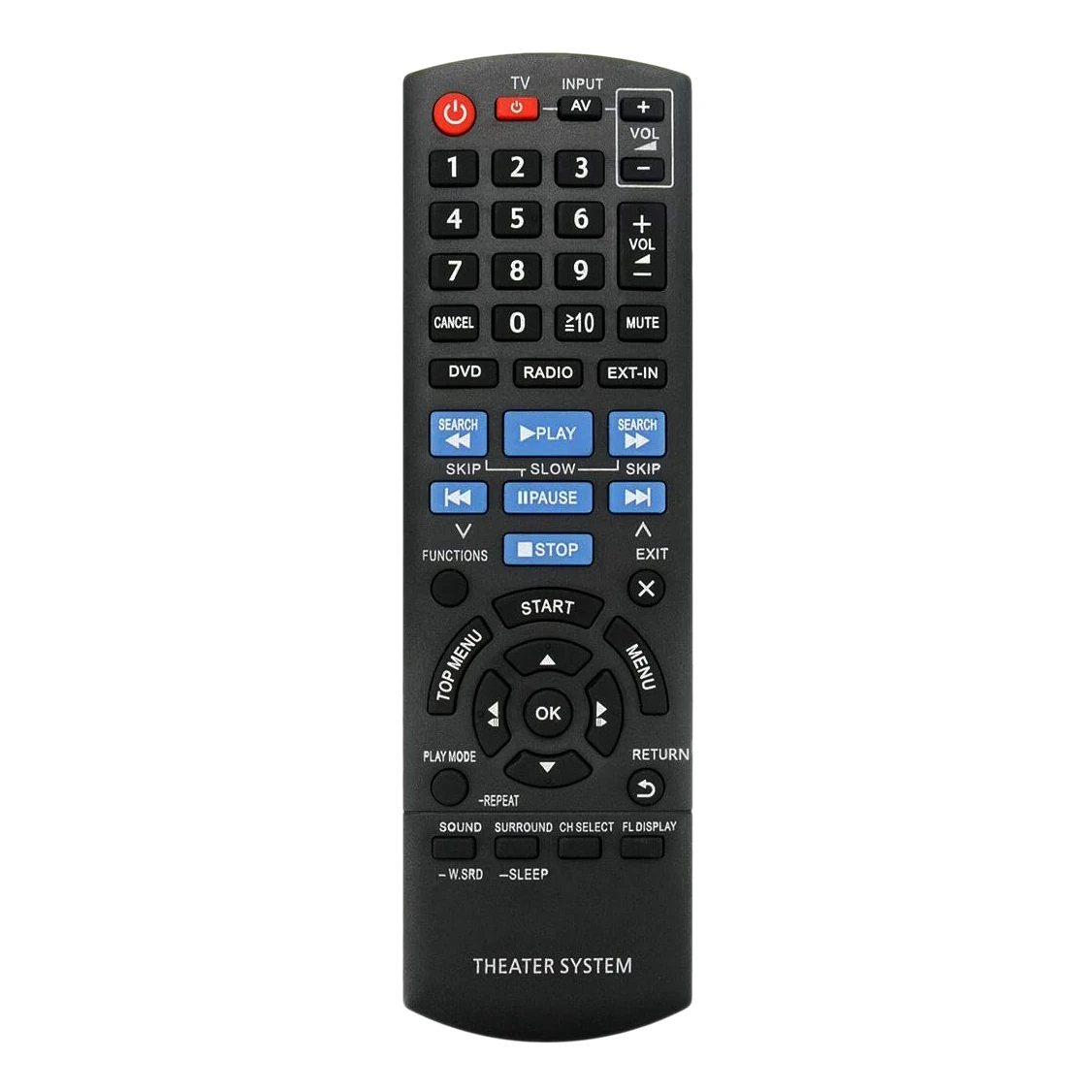 Substituição controle remoto n2qayb000694 para panasonic home theater sistema sa-xh70 sc-xh70, novo