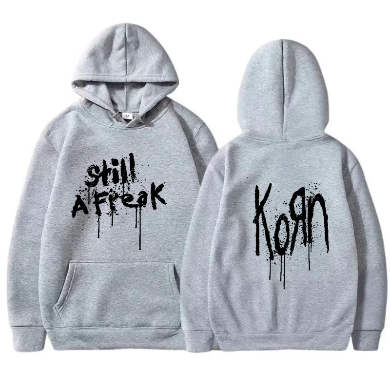 Korn Music Concert Rock Band WORLD TOUR Sweater Men\'s female Vintage Metal Gothic Unisex clothing Streetwear Hooded Top