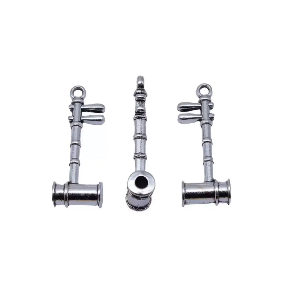 10pcs   28*11mm  chinese style music instrument design pendants for handmade findings  Zinc alloy metal     HW3985