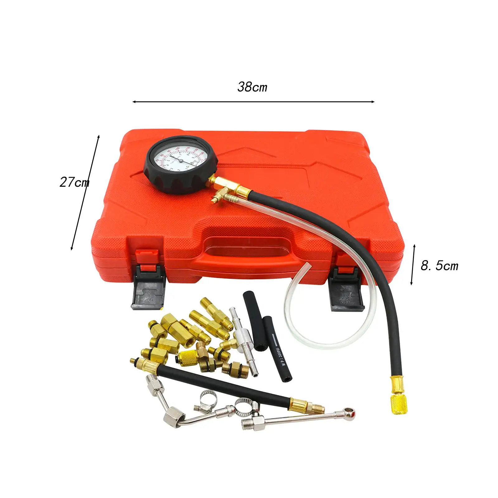 Compression Tester Set Cylinder Pressure Gauge for Automotives Marines