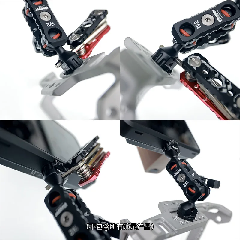 VLOGGER الافعى ترايبود رؤساء الإفراج السريع توضيح ماجيك الذراع محول تركيب رؤساء 1/4 "المسمار العالمي كاميرا الملحقات