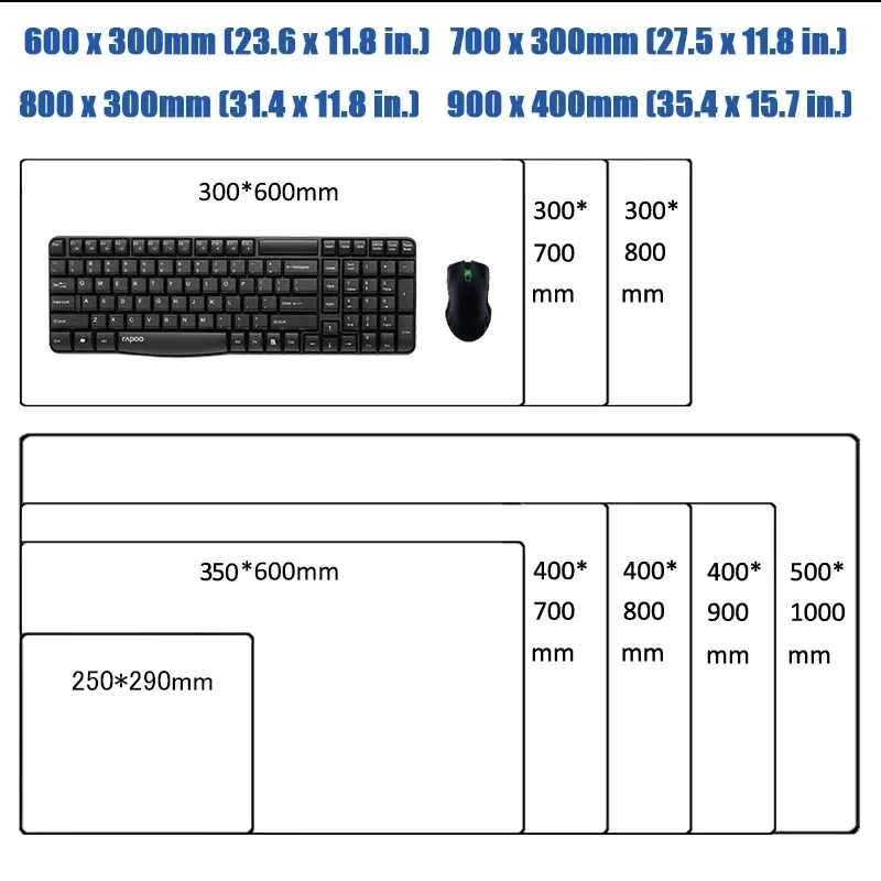 Good-looking mouse pad large rubber non-slip table mat locking process washable gaming mats entertainment office universal XXL