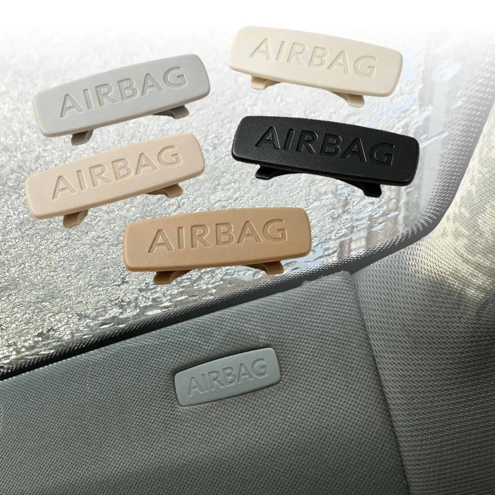 2Pcs For VW Jetta A5 A6 MK5 Golf 5 6 7 GTI Passat B6 B7 CC Polo A B C Pillar Airbag Emblem Cap 1K8853437 Interior Trim