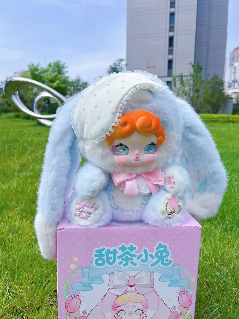 

Подлинная Lucky Deer Nai Sweet Tea Bunny Serie Surprise слепая коробка Sand Eyes Perfect Collect Toy Украшение Фигурка Индивидуальная игрушка