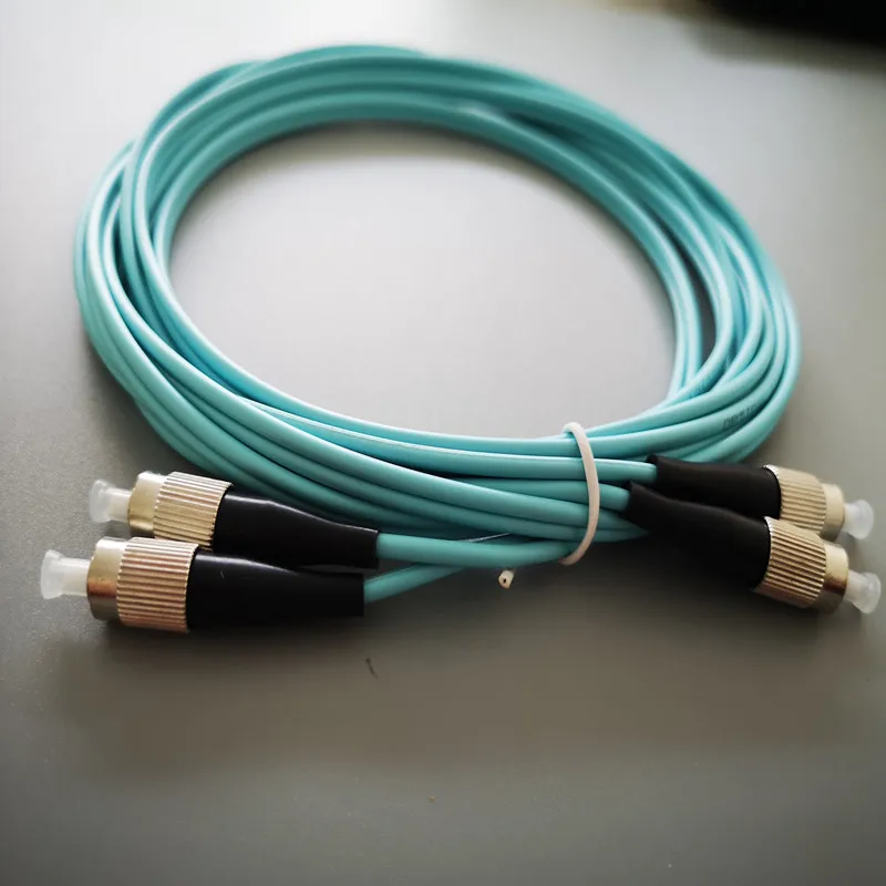 OM3 FC Fiber Patch Cables Multimode Duplex FC/UPC to FC/UPC 3M