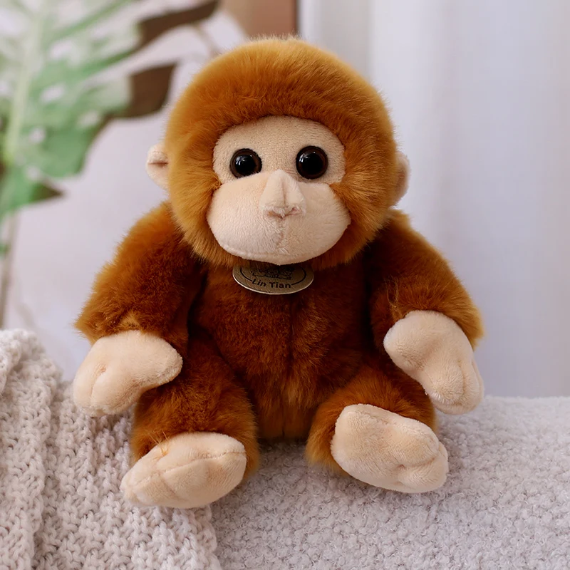 

Simulated monkey golden plush stuffed toy monkey doll children's gift home decoration cute big eyed monkey