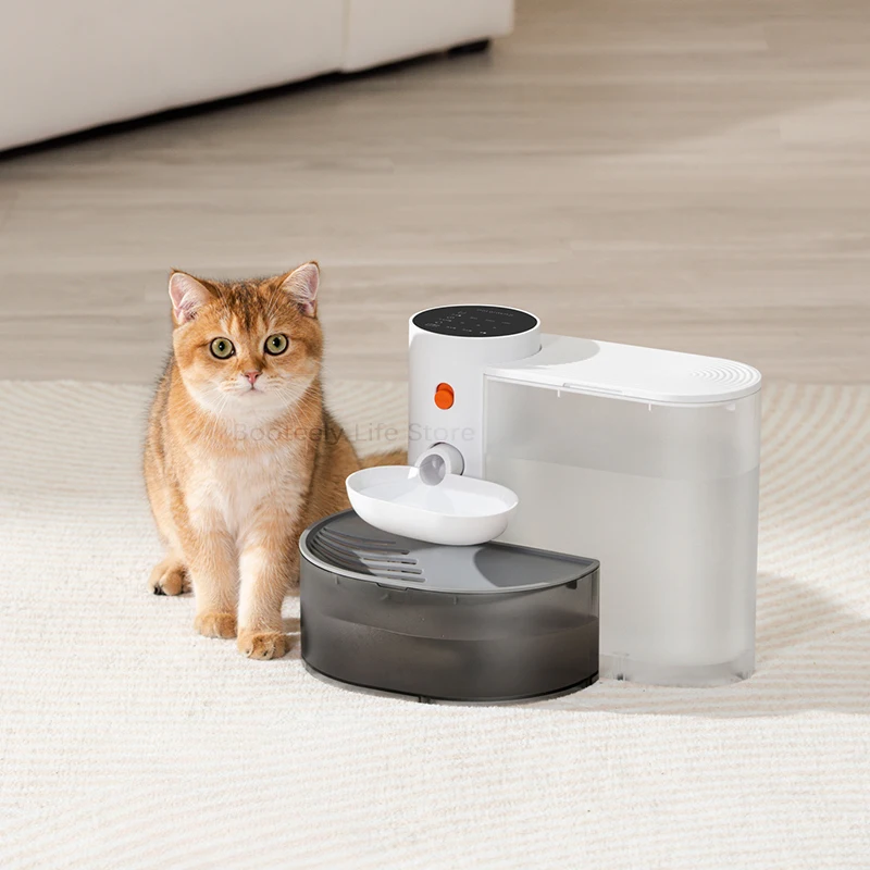 Dispenser cat water fountain Moving water unplugged Automatic water feeder pet dog drinker pet feeder cat fountain