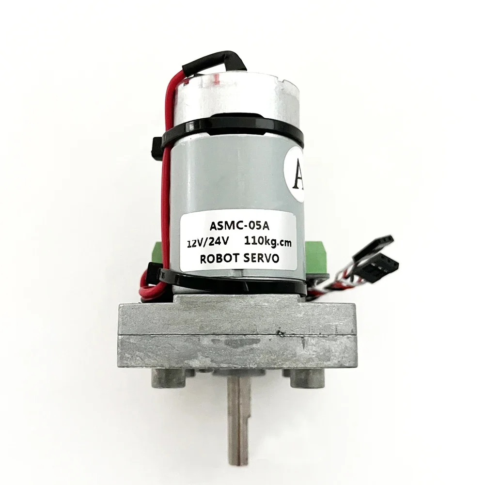 ASMC-05A 12V ~ 24V 110kg.cm Servomotore robot a coppia elevata Manipolatore robotico di grandi dimensioni ASMC-04A aggiornato per barca quadricottero per auto RC