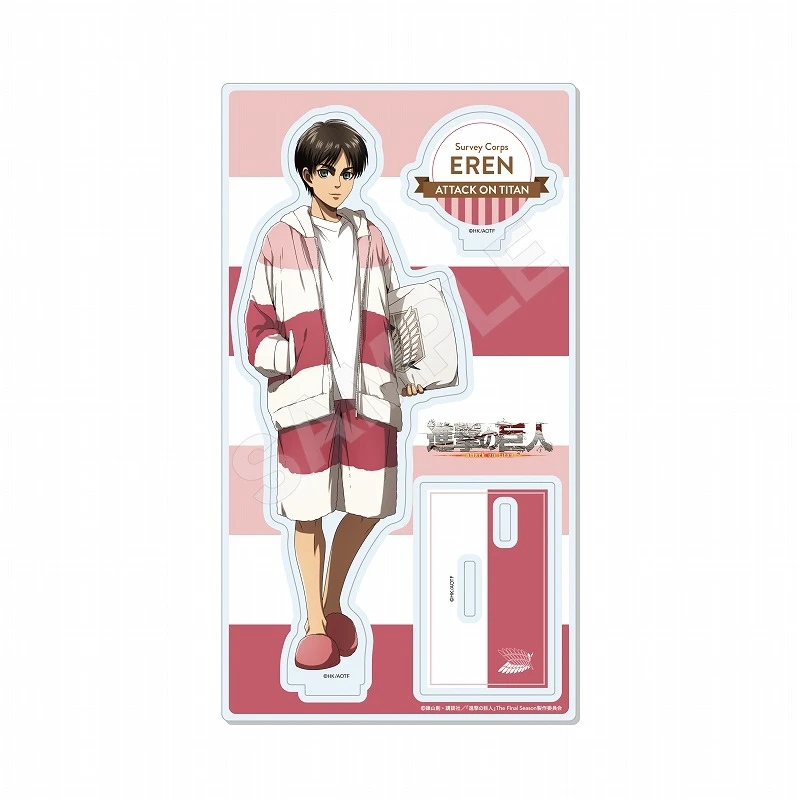 

Anime Shingeki No Kyojin/Attack on Titan Levi Ackerman Eren Jaeger Cosplay Acrylic Pajamas Standing Sign Ambitus