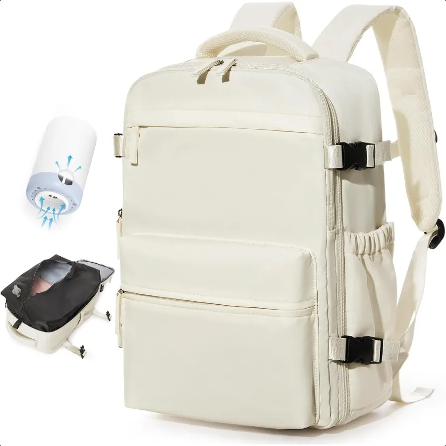 

Large Travel Backpack for Men for Women Airback 18x14x8 inches Beige