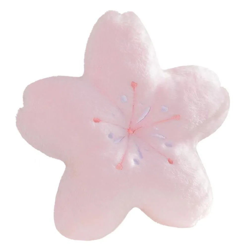 Kawaii 45cm Plush Pillow Cherry Blossom Pink Floor Seat Cushion Soft Room Decor Pillow Living Room