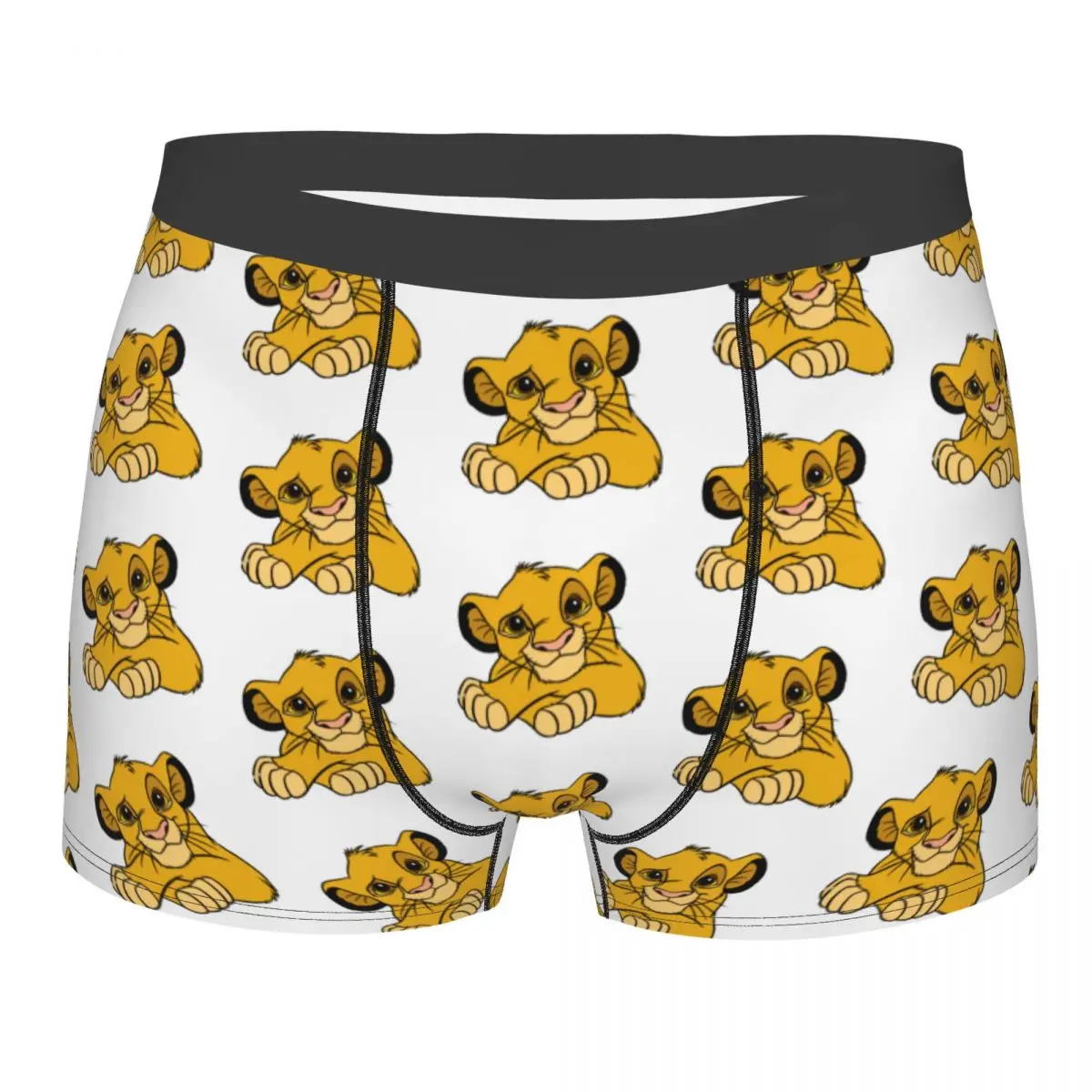 

Man The Lion King Simba Anime Underwear Funny Boxer Briefs Shorts Panties Homme Breathable Underpants S-XXL