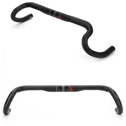 EC90 Carbon Gravel Handlebar Big Flare Bar Cycle Cross Road Bike Handlebars 380/400/420/440mm Carbon Fiber Bicycle