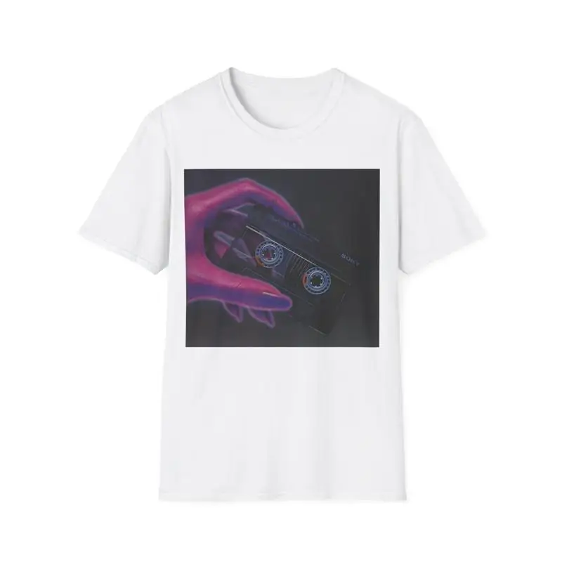 

Футболка с рекламным принтом аудиокассета UCX 90 80-х годов