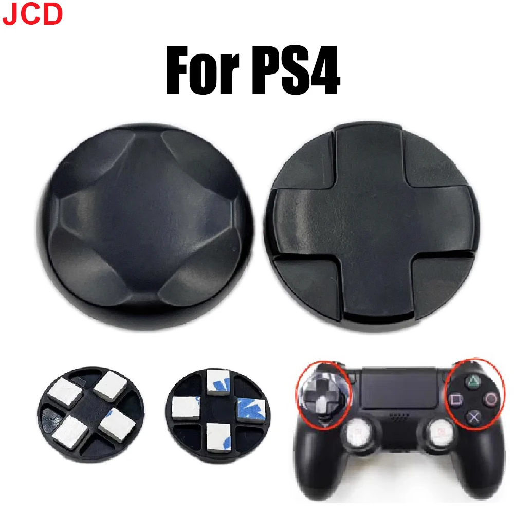 JCD 1pair For PS4 Game Handle Controller Circular Cross Keys ABXY Function key Raised Buttons Glued Replaced Repair Parts