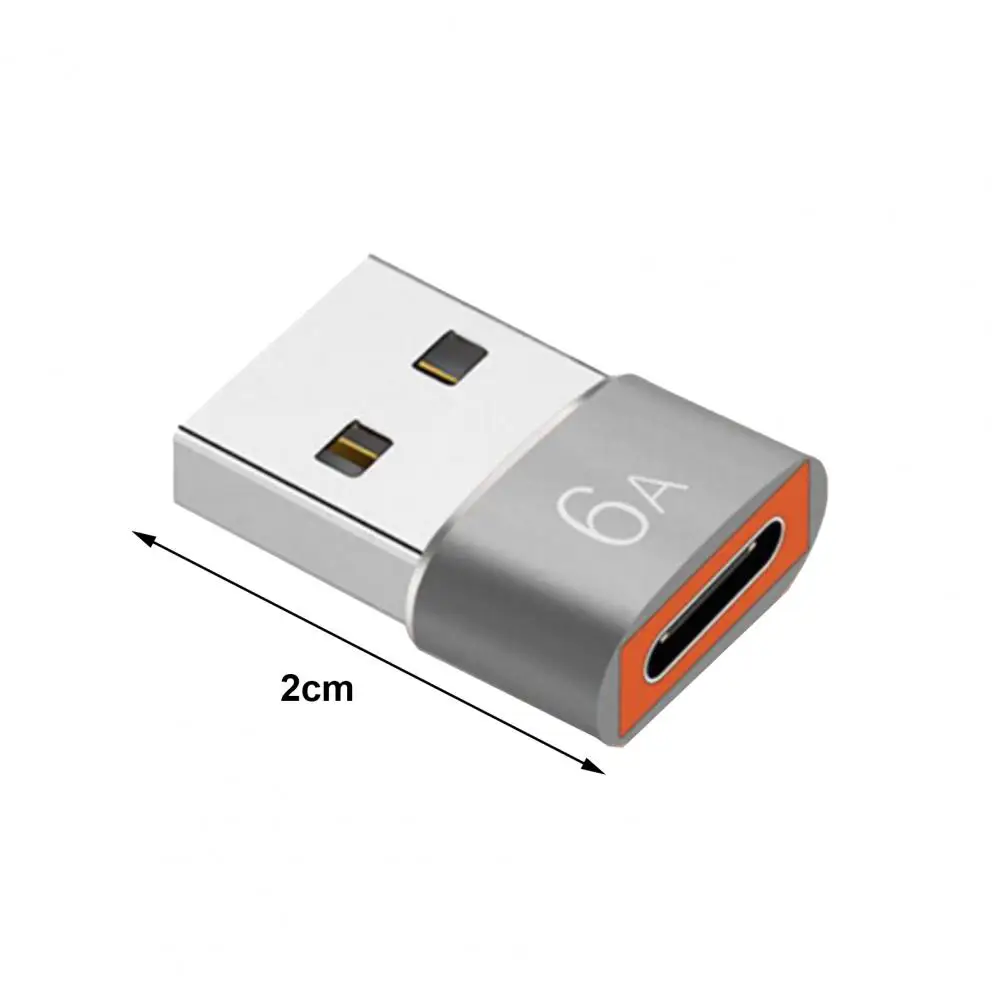 Practical USB-C Adapter 6A Type-C Cable Adapter Safe Data Transmission Type-C Female to USB 3.0 Male Data Charger Converter