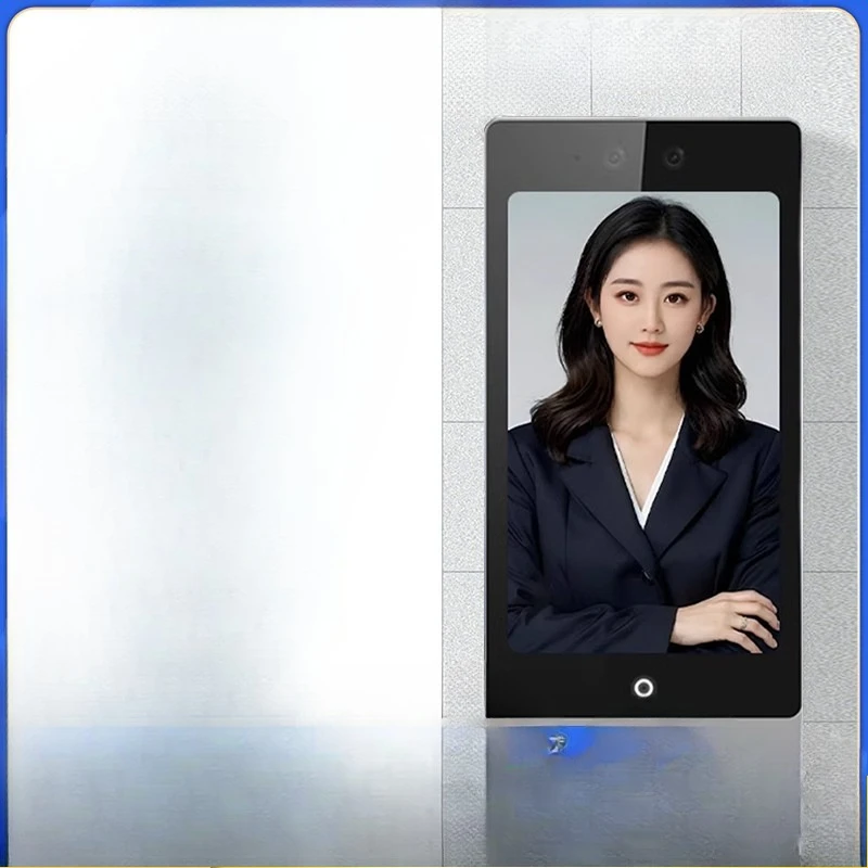 Facial recognition card swipe password attendance access control integrated remote door opening