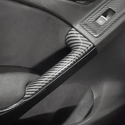 ABS Carbon Fiber Printed Car Styling Interior Door Handle Panel Cover Moulding Trim For VW Golf 6 MK6 2009 2010 2011 2012 2013