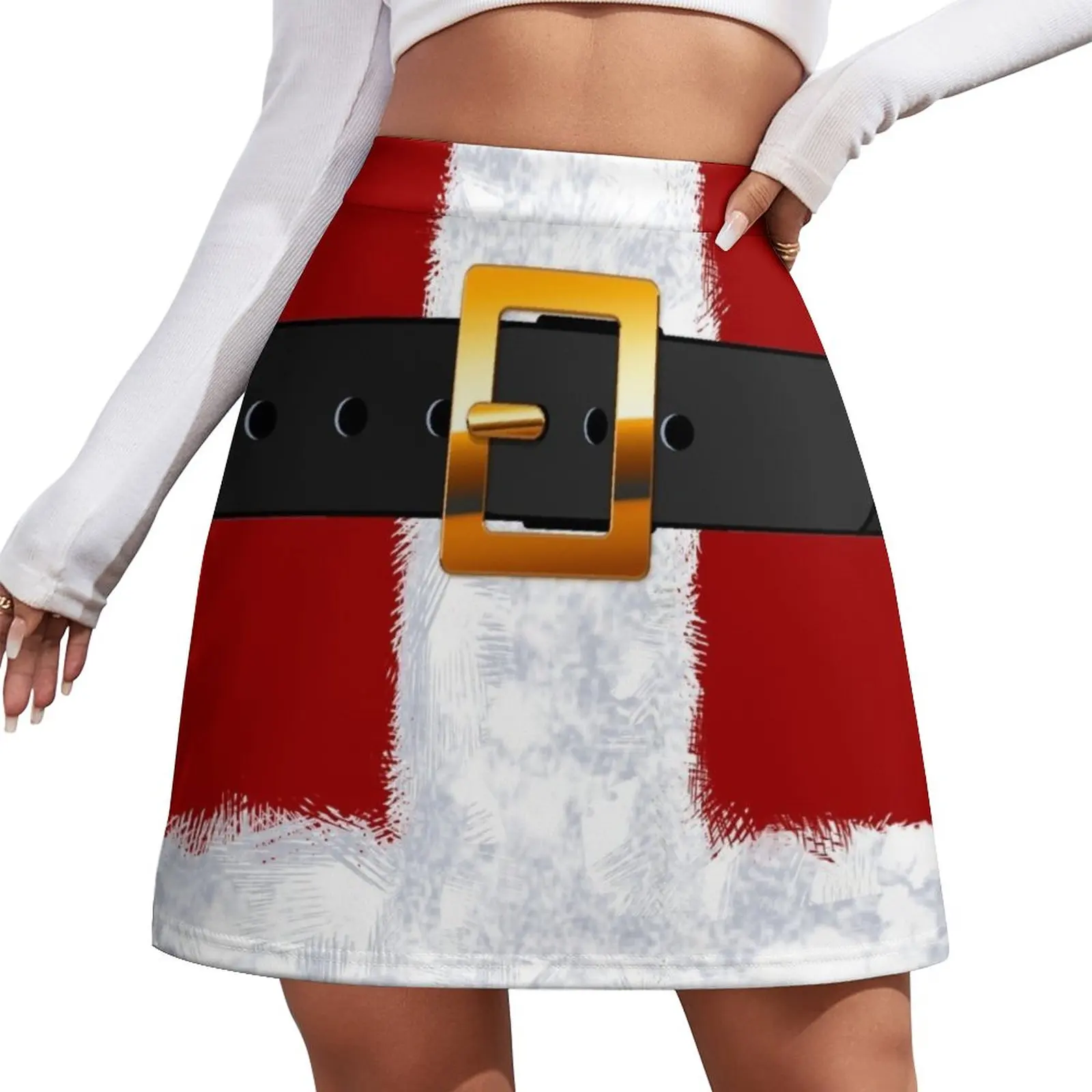 

Santa Claus Suit Fashion Statement Mini Skirt korean skirt sexy short mini skirts