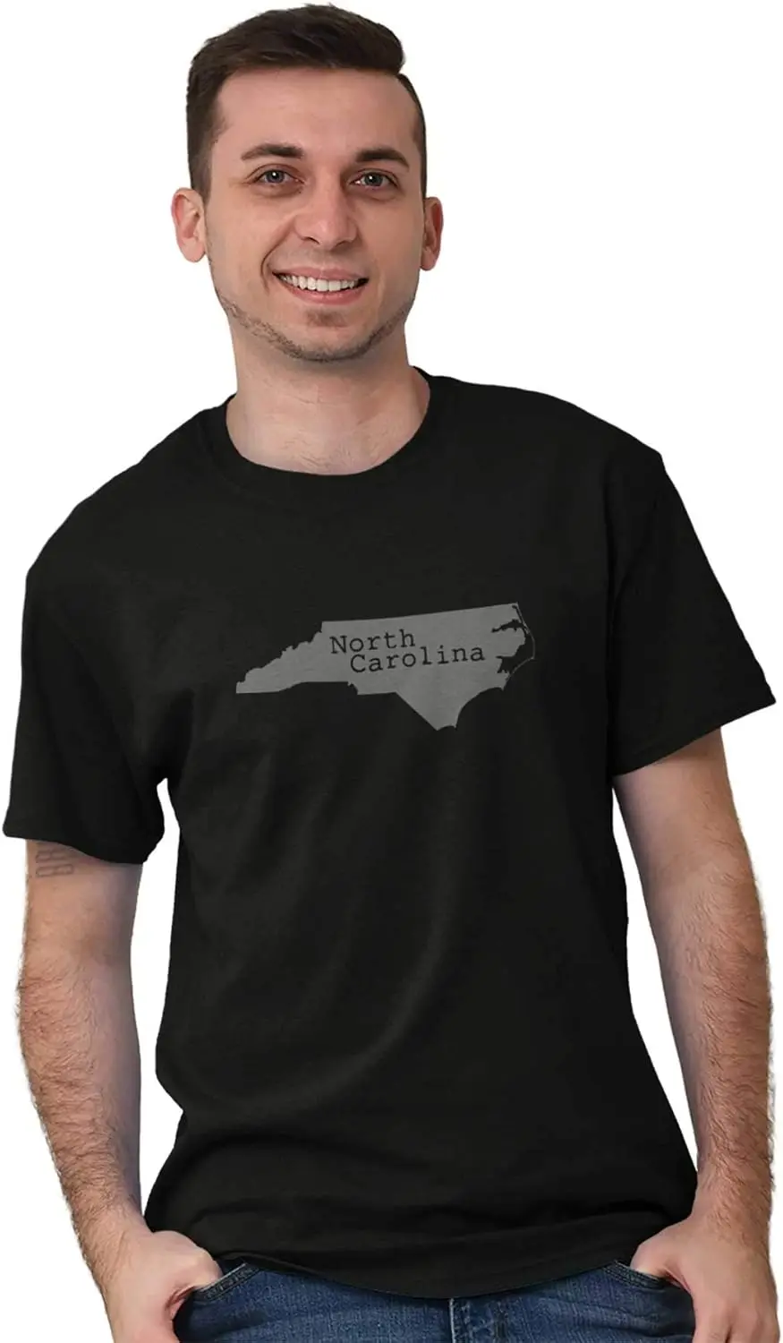 Home State Pride North Carolina Shape Graphic T Shirt Men or Women