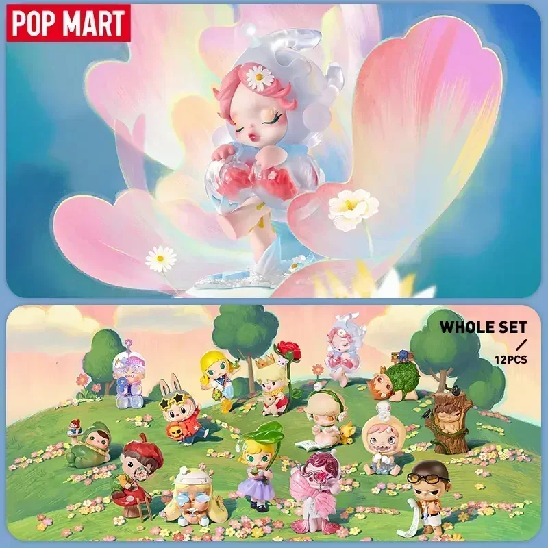 POP MART Hand In Hand Series Blind Box Mystery Box Cute Ornaments Figurines Home Decor Desktop Model Dolls Model Gilrs Gift