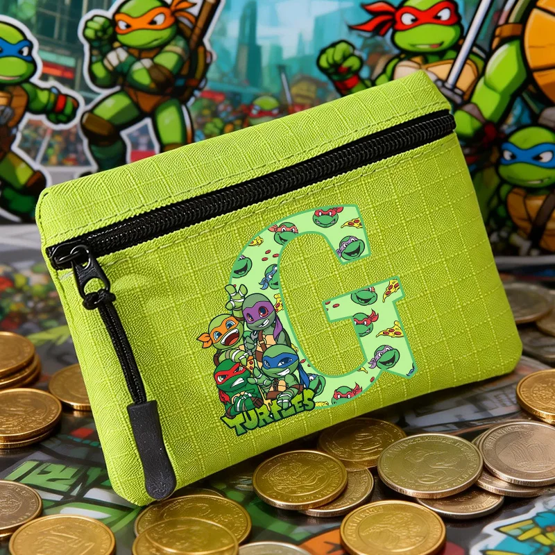 

Teenage Mutant Ninja Turtles Series Mini Coin Purse Cartoon Canvas Wallet Zipper Money Pouch Credit Card Holder Kawaii Gifts