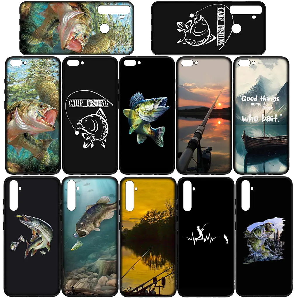 Fly Carp Fishing Rod Fish Soft Cover Phone Casing for Xiaomi Redmi Note 13 8 7 12 Pro A3 13C 12C 8A 7A 8T A3X 4G 5G Case