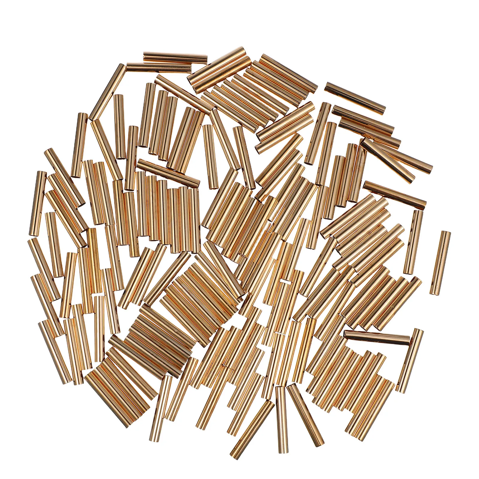 

200 шт. медных трубчатых бусин для изготовления украшений, 30 мм, длинные разделительные бусины, металлические трубки для браслетов, ожерелий, рукоделия