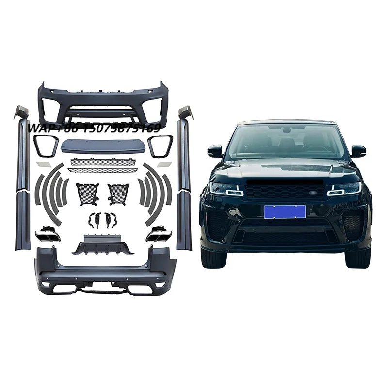 Upgrades SVR Bodykit Car Car Modification Front and Rear Bars Grille Doors for Range Rover Sport 2018-2023