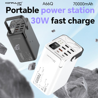 70000mAh Power Bank  With 30W PD  QC 22.5W Quick Charging Powerbank Support FCP AFC VOOC 22.5 Portable PoverBank For Oneplus