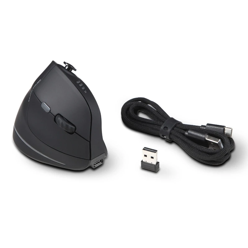 

12-Key wireless three-mode vertical gaming mouse, joystick ergonomic vertical mouse