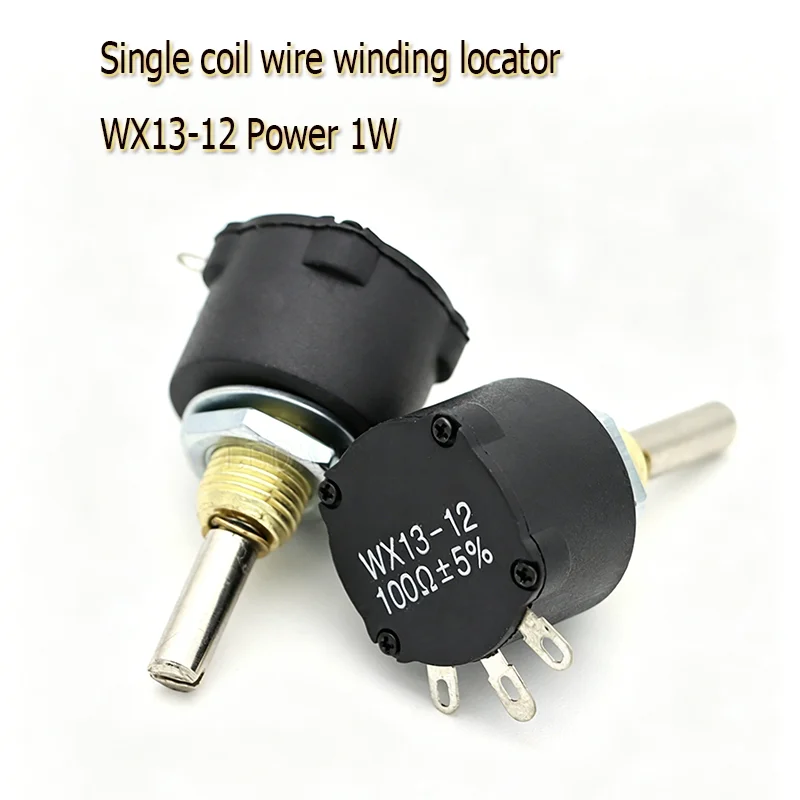 1PCS WX13-12 Single Turn Wire Wound Potentiometer Motor Speed Regulation 1K 2K2 4K7 10K 100 ohms Highly precise Power 1W