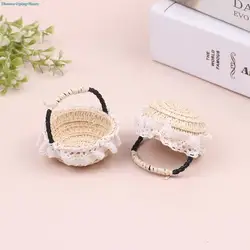 인형의 집 손으로 짠 꽃 바구니, 미니 가구 바구니, 인형의 집 피크닉 바구니, 인형 집 액세서리, 어린이 선물 도매