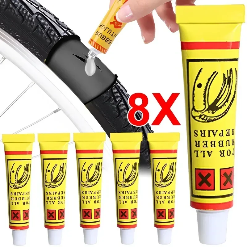 6ml Car Tire Repairing Glue Tyre Inner Tube Puncture Repair Tools Motorcycle Bike Universal Portable Repairing Glues Accessories