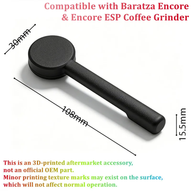 Compatible with Baratza Encore & Encore ESP Coffee Grinder,No tools required, no disassembly needed，Long Handle On/Off Switch