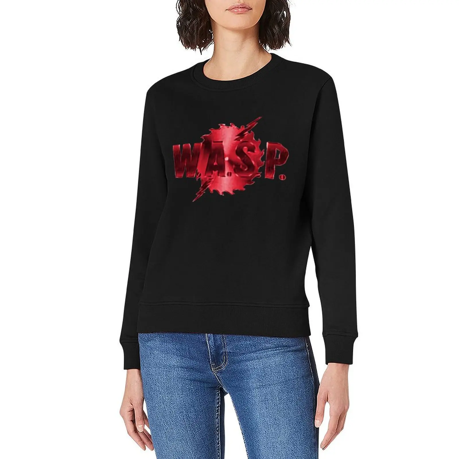 wasp band logo Pullover men's clothes korean autumn clothes aesthetic clothing men's sweat-shirt set sweatshirts men